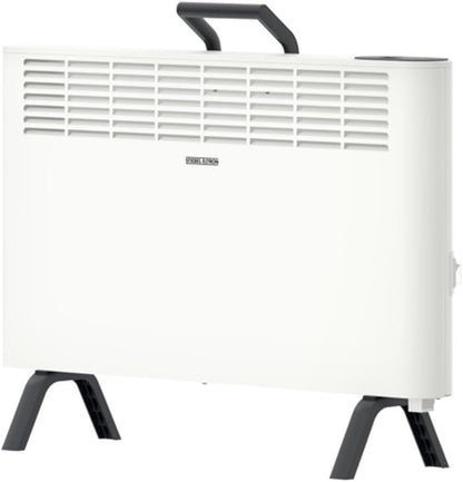 STIEBEL ELTRON Elektroheizung Standgerät für ca. 25 m², TÜV geprüft, Konvektor-Heizung mit einfacher Regelung, 2 kW, energiesparend, Rollen, 204450