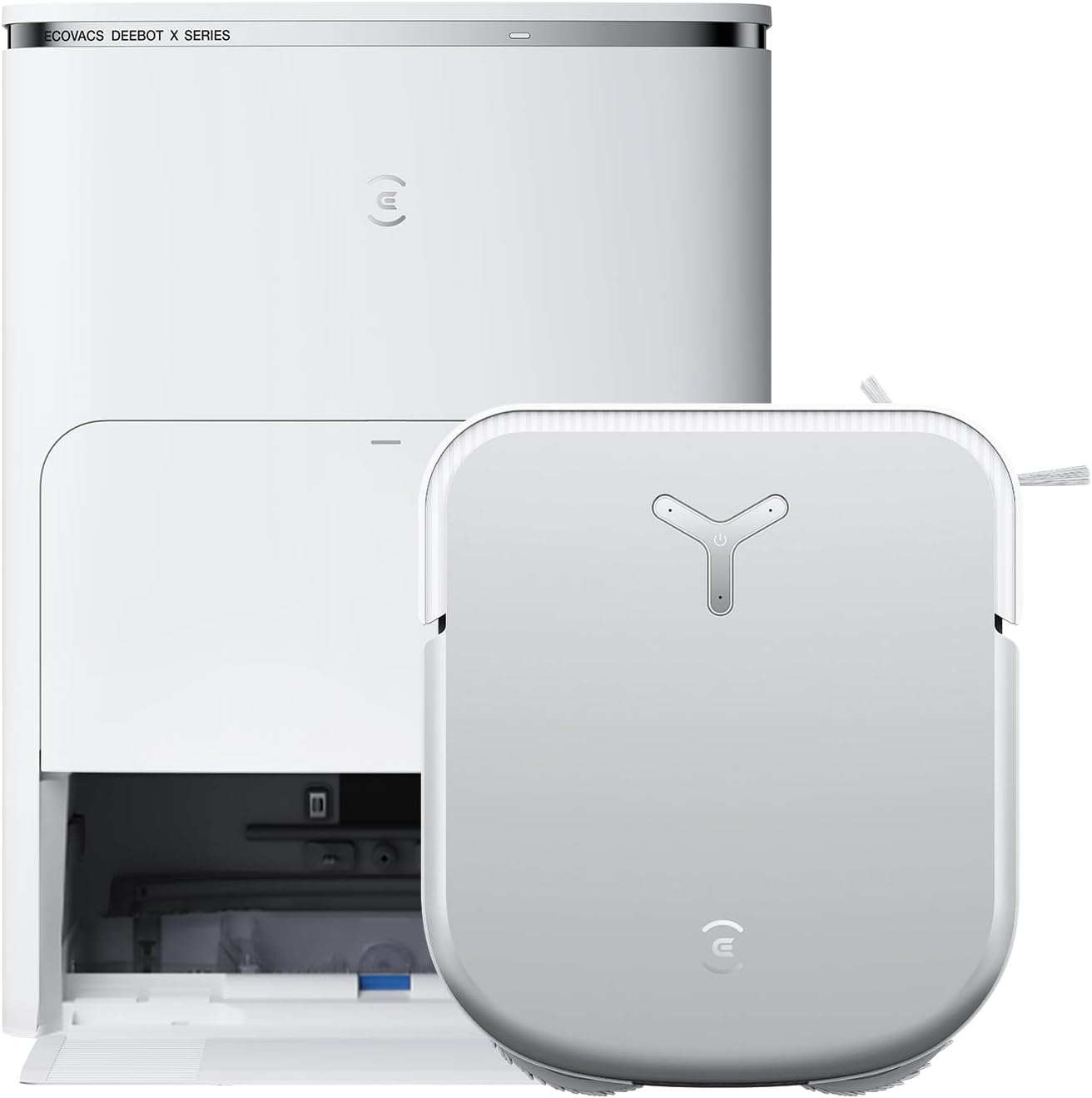 ECOVACS DEEBOT X8 PRO Omni Saugroboter mit Wischfunktion, OZMO Roller mit kontinuierliches Wischen & Selbstreinigung, 18.000 Pa, 12-in-1 Station, 40–75 °C Heißwasser-Moppreinigung, YIKO-GPT