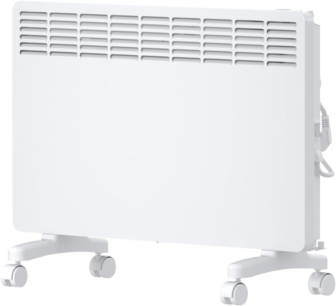 STIEBEL ELTRON Elektroheizung Standgerät für ca. 25 m², TÜV geprüft, Konvektor-Heizung mit einfacher Regelung, 2 kW, energiesparend, Rollen, 204450