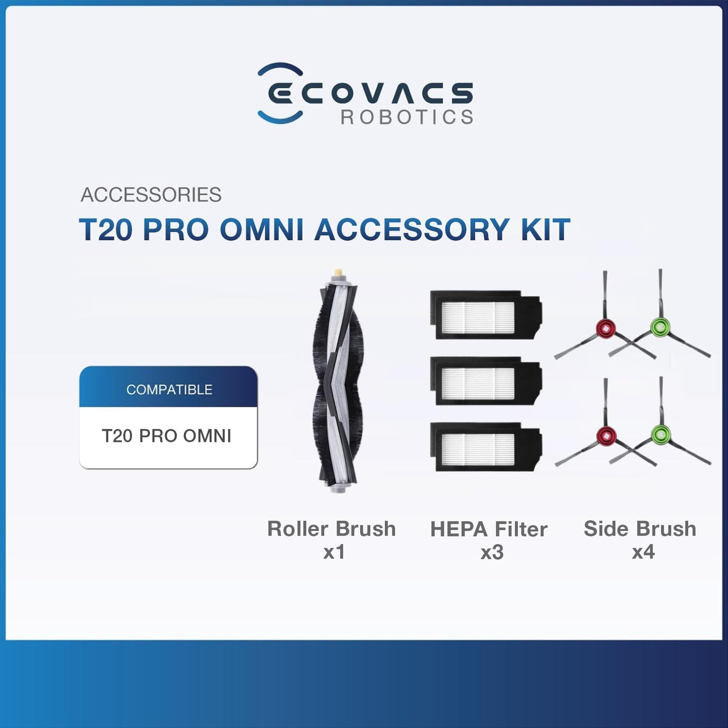 ECOVACS DEEBOT X8 PRO Omni Saugroboter mit Wischfunktion, OZMO Roller mit kontinuierliches Wischen & Selbstreinigung, 18.000 Pa, 12-in-1 Station, 40–75 °C Heißwasser-Moppreinigung, YIKO-GPT