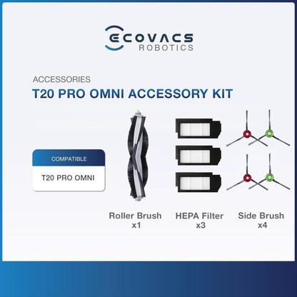 ECOVACS DEEBOT X8 PRO Omni Saugroboter mit Wischfunktion, OZMO Roller mit kontinuierliches Wischen & Selbstreinigung, 18.000 Pa, 12-in-1 Station, 40–75 °C Heißwasser-Moppreinigung, YIKO-GPT