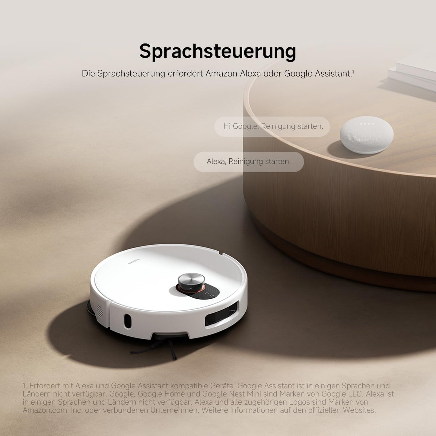 Xiaomi Robot Vacuum X20+ Saugroboter mit Absaugstation und 4L/4L Frisch- & Altwassertank - 2 rotierende, Auto-Trocknung Wischmops, Bis 280m² wischen, 6000Pa Saugkraft, LDS-Navigation, Alle Bodentypen