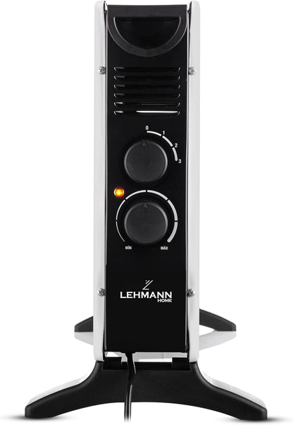 Lehmann LHOHC-2013B Konvektor Heizung 2000 W | Heizkörper mit Thermostat und 3-stufiger Leistungsregelung 750/1250 / 2000 W | Mobil Heizlüfter mit Überhitzungsschutz