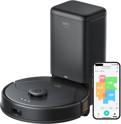 eufy Saugroboter Omni C20 mit All-in-One-Station,Auto-Entleerung, Auto-Wasch- und Trocknungsfunktion, 7.000Pa, 8,5cm Design, Staubsauger Roboter mit Wischfunktion,Kindersicherung