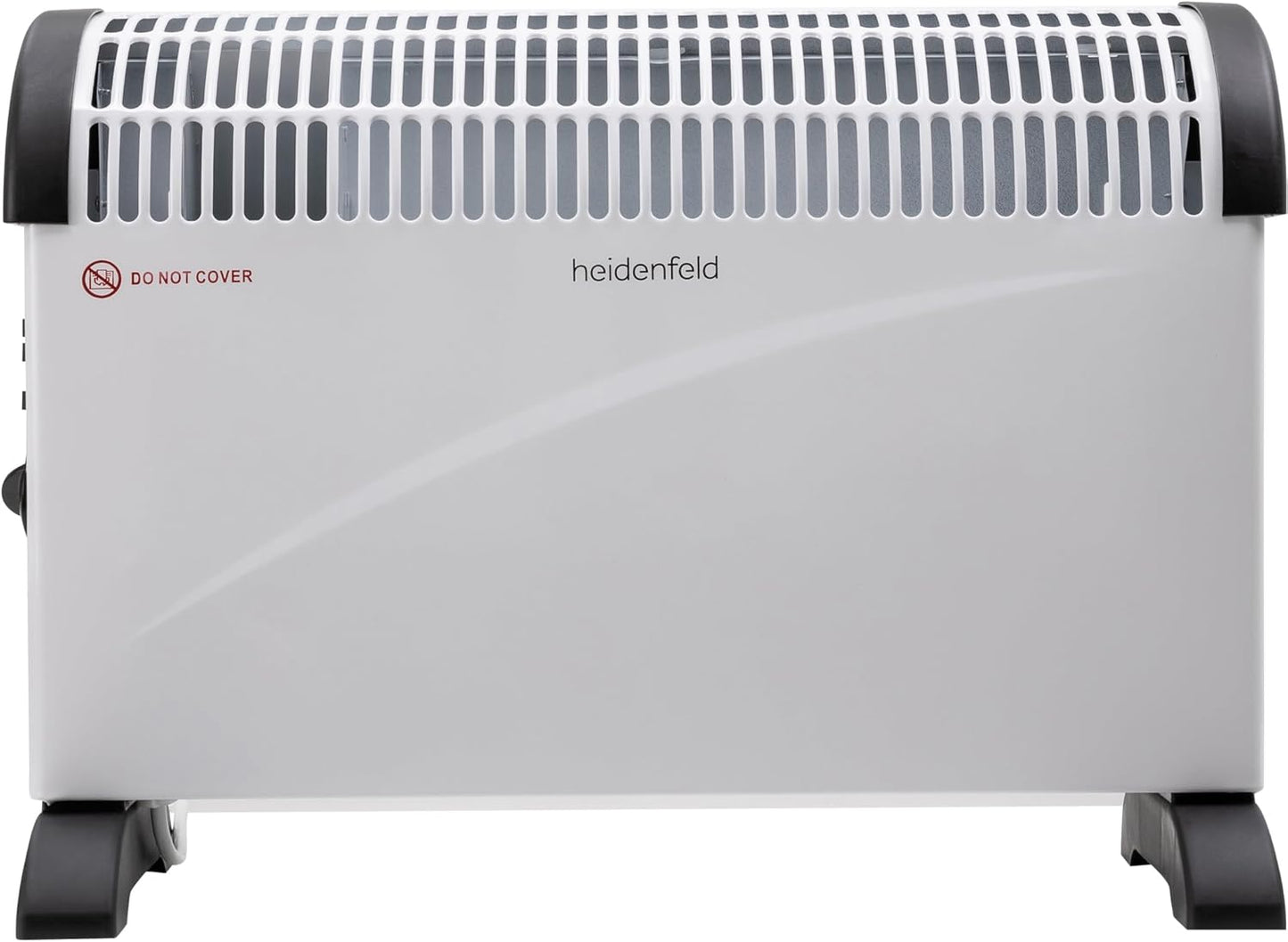 Heidenfeld elektrische Konvektorheizung HL200 | 3 Jahre Garantie - 2000 Watt - Konvektor - Thermostat - Frostwächter - Elektroheizung - Heizung - Heizlüfter - Bis 25 m² (Mit Turbo, ohne Timer)