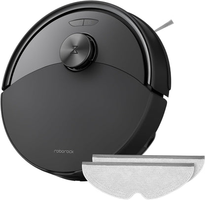 roborock Q10 S5 Saugroboter mit Wischfunktion, 10.000 Pa HyperForce Saugkraft, Dual Anti-Tangle System, Auto Lifting Mopping, Ideal für Tierhaare, Teppiche, Hartböden (Schwarz)