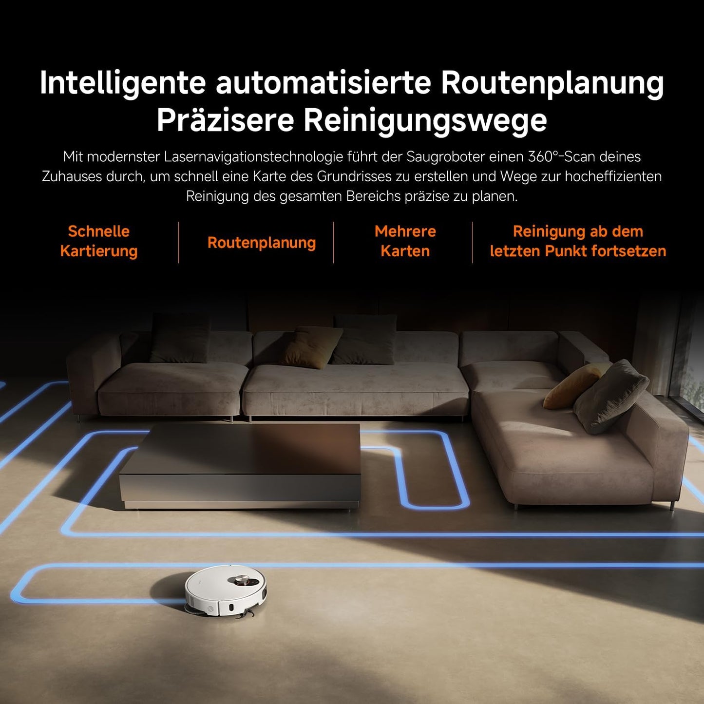 Xiaomi Robot Vacuum X20+ Saugroboter mit Absaugstation und 4L/4L Frisch- & Altwassertank - 2 rotierende, Auto-Trocknung Wischmops, Bis 280m² wischen, 6000Pa Saugkraft, LDS-Navigation, Alle Bodentypen
