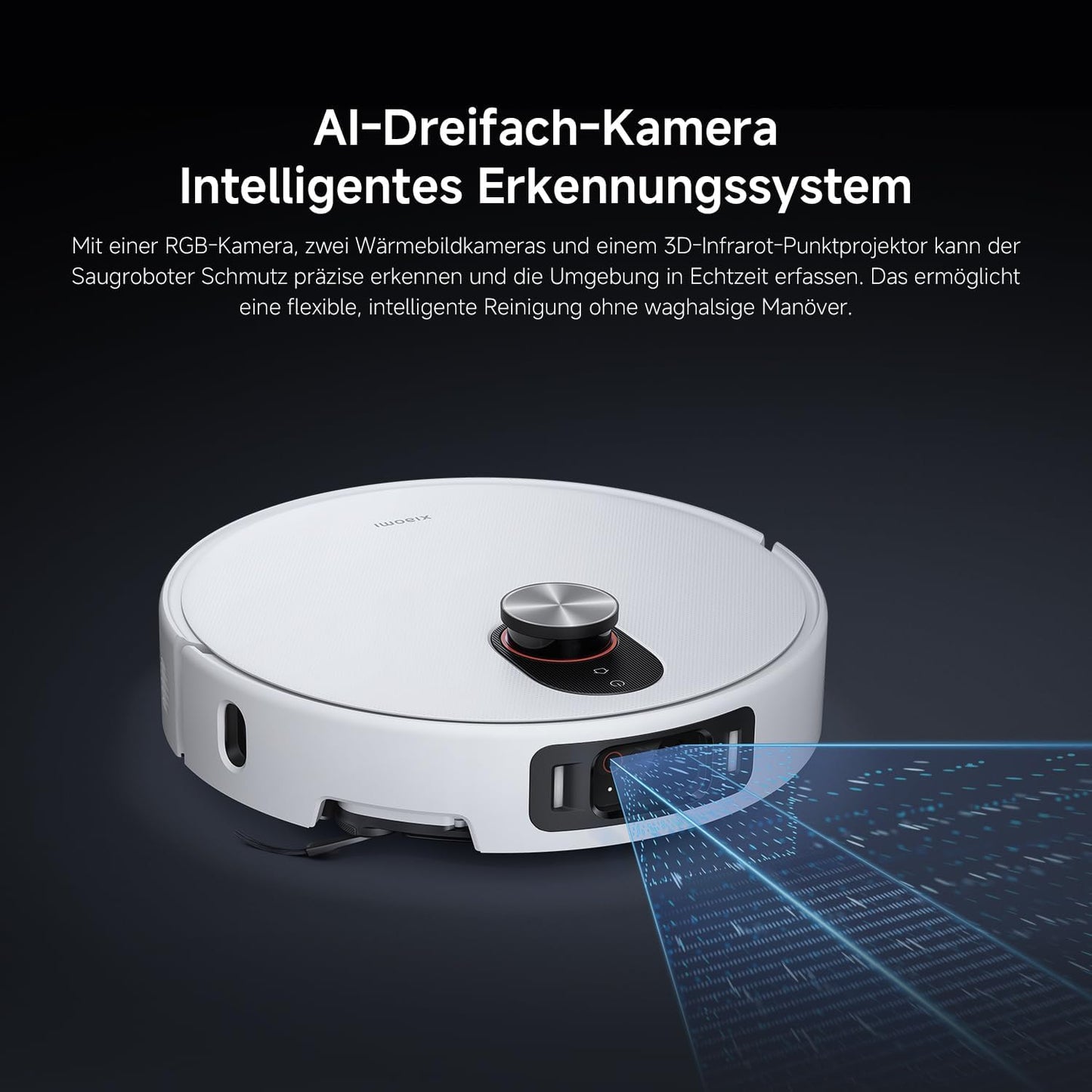 Xiaomi Robot Vacuum X20+ Saugroboter mit Absaugstation und 4L/4L Frisch- & Altwassertank - 2 rotierende, Auto-Trocknung Wischmops, Bis 280m² wischen, 6000Pa Saugkraft, LDS-Navigation, Alle Bodentypen
