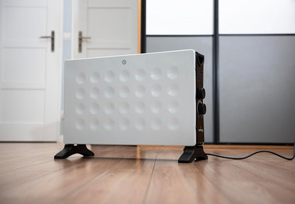 Lehmann LHOHC-2013B Konvektor Heizung 2000 W | Heizkörper mit Thermostat und 3-stufiger Leistungsregelung 750/1250 / 2000 W | Mobil Heizlüfter mit Überhitzungsschutz