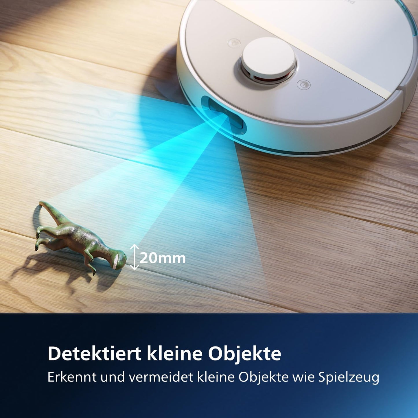 Philips Homerun Serie 2000: 2-in-1 Saug- und Wischroboter, 130 Minuten Laufzeit, Lasernavigation, Teppichboost, Absaugstation, App-gesteuert, Arktikweiß (XU2100/20), Arctic White