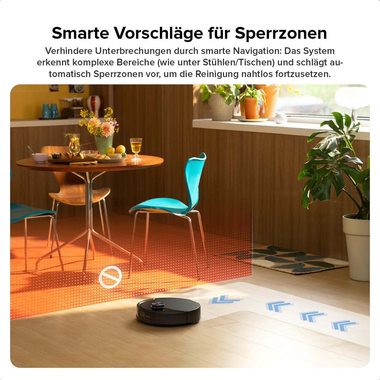 roborock Q10 S5 Saugroboter mit Wischfunktion, 10.000 Pa HyperForce Saugkraft, Dual Anti-Tangle System, Auto Lifting Mopping, Ideal für Tierhaare, Teppiche, Hartböden (Schwarz)