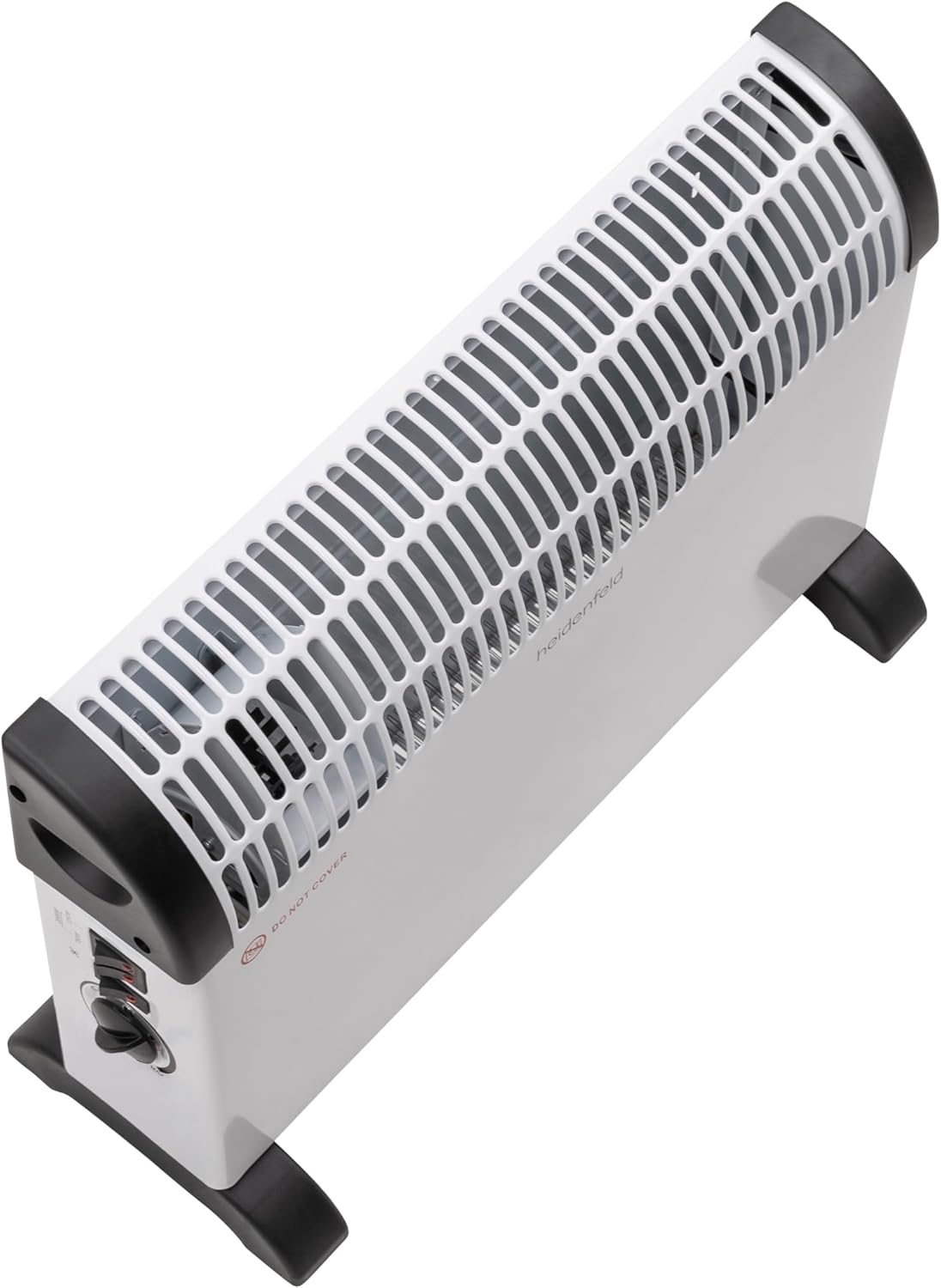 Heidenfeld elektrische Konvektorheizung HL200 | 3 Jahre Garantie - 2000 Watt - Konvektor - Thermostat - Frostwächter - Elektroheizung - Heizung - Heizlüfter - Bis 25 m² (Mit Turbo, ohne Timer)