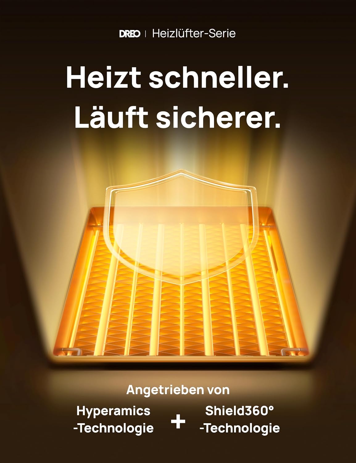 Dreo Heizlüfter Energiesparend Klein, 1500W Heizung Elektrisch mit Thermostat, 70° Oszillierend Elektroheizung, PTC Keramik Heizlüfter Leise, ECO-Modus, 12-Std-Timer, Überhitzungs- & Kippschutz