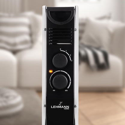 Lehmann LHOHC-2013B Konvektor Heizung 2000 W | Heizkörper mit Thermostat und 3-stufiger Leistungsregelung 750/1250 / 2000 W | Mobil Heizlüfter mit Überhitzungsschutz