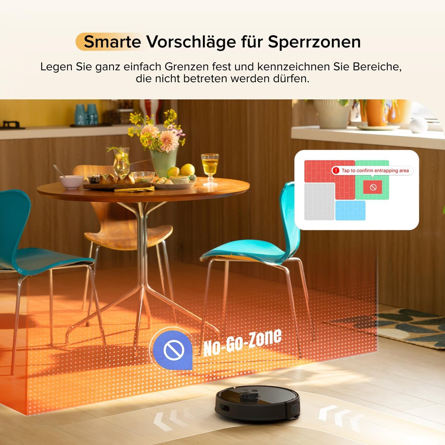 roborock Q7 M5 Saugroboter mit Wischfunktion, 10.000Pa Starker Saugkraft, Dual Anti-Tangle-System, 150Min Laufzeit, LiDAR Navigation, Staubsauger Roboter für Teppich, Tierhaare, APP Steuerung(Schwarz)