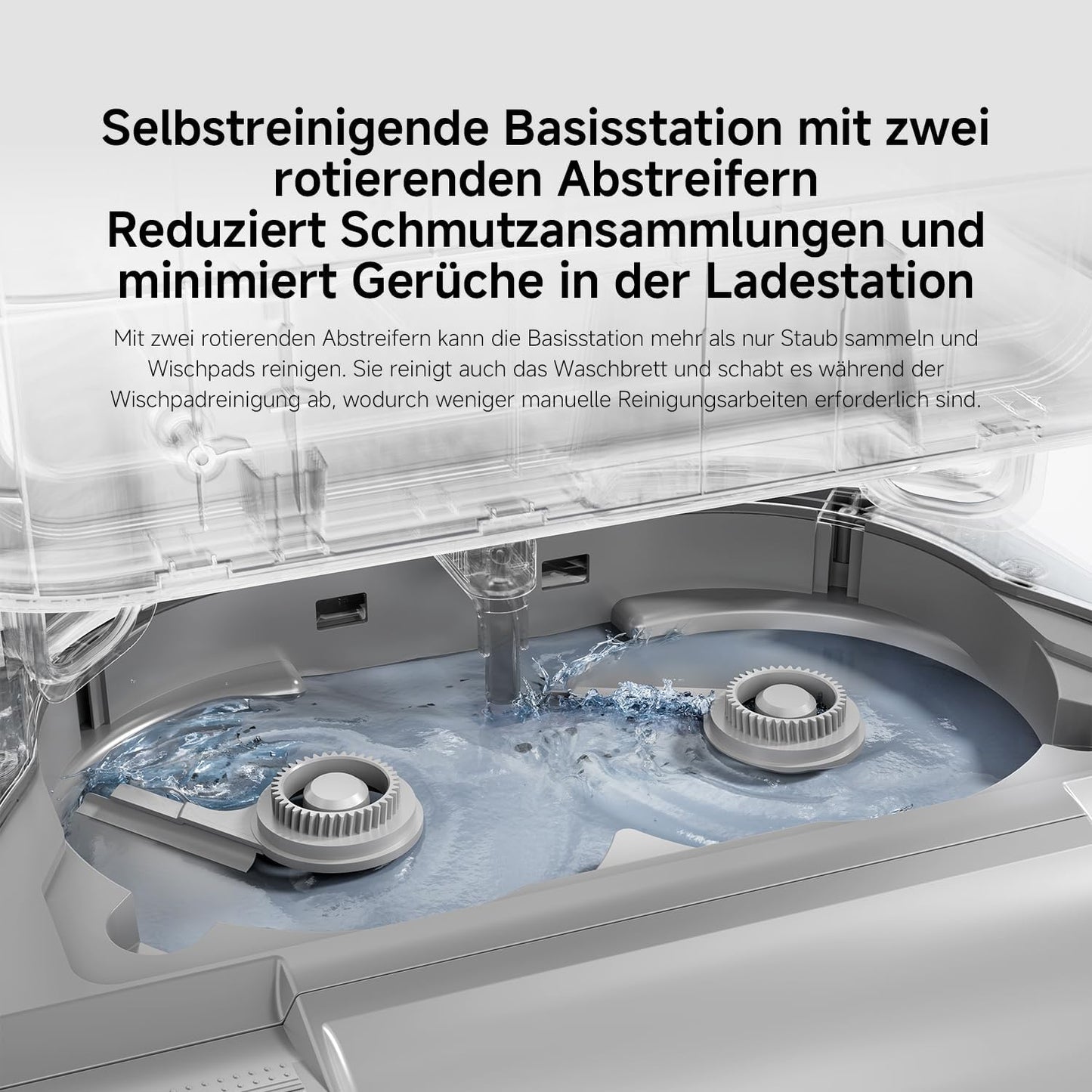 Xiaomi Robot Vacuum X20+ Saugroboter mit Absaugstation und 4L/4L Frisch- & Altwassertank - 2 rotierende, Auto-Trocknung Wischmops, Bis 280m² wischen, 6000Pa Saugkraft, LDS-Navigation, Alle Bodentypen