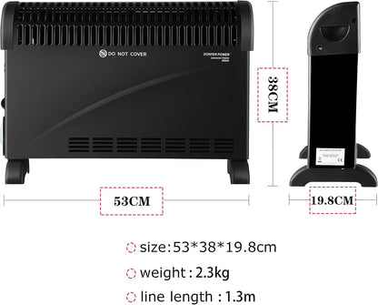DONYER POWER Elektrischer Konvektor-Heizkörper Raumheizung Ölfreier Heizkörper